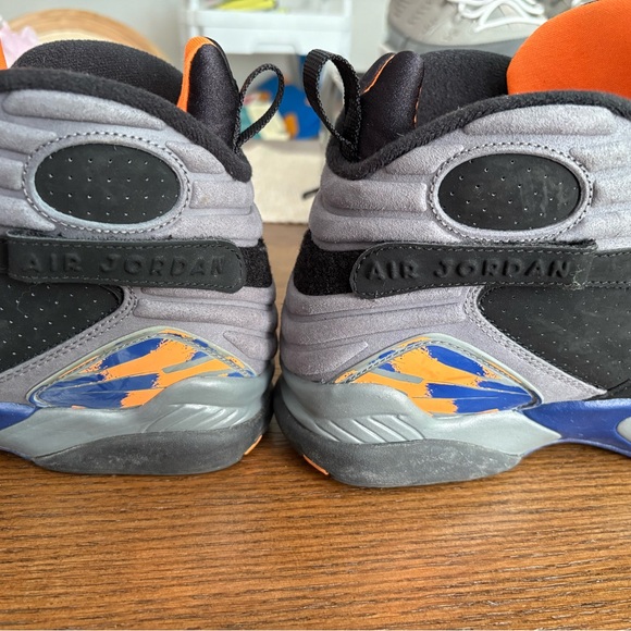 Air Jordan Retro 8 Black, Orange, purple & grey Sneakers - Picture 3 of 4